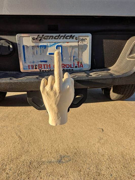 MIDDLE FINGER TOWING HITCH COVER 2"