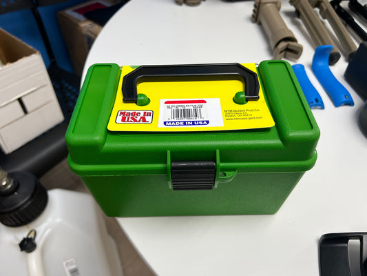MTM 50-Round Rifle Ammo Case Box - GREEN